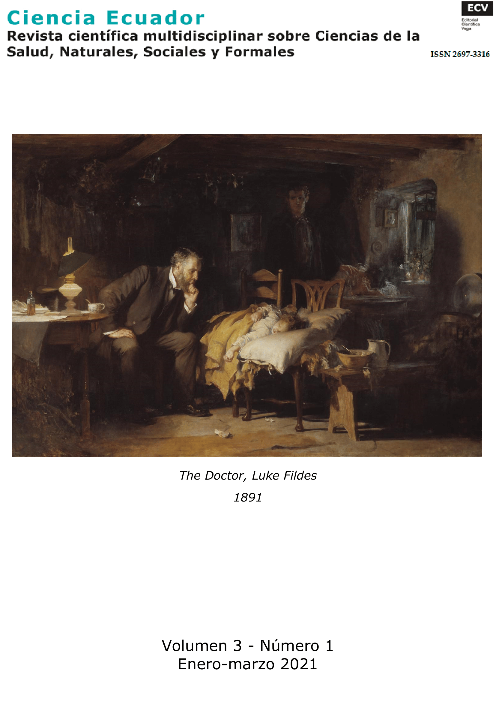 En la portada de este número, tenemos "El Doctor de Luke Fides", en ella se nos muestra la preocupación del profesional, mientras intenta dar con el diagnóstico de su paciente.